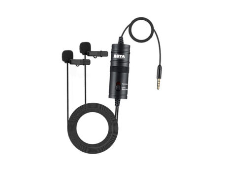 BOYA BY-M1DM BY-M1 Dual-Head Lavalier Microphone