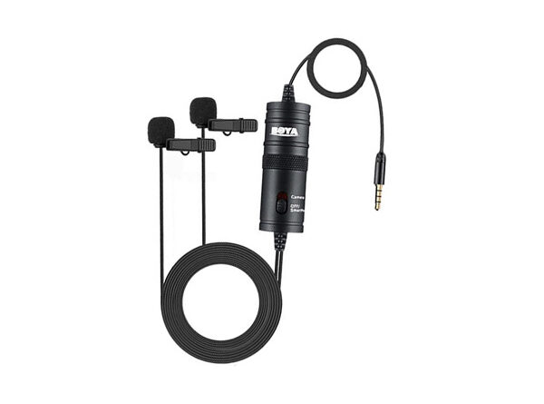 BOYA BY-M1DM BY-M1 Dual-Head Lavalier Microphone