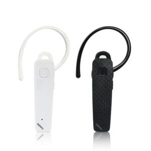 REMAX T7 Business Remote Self-timer Wireless Bluetooth Earphone - Black & White - Image 1