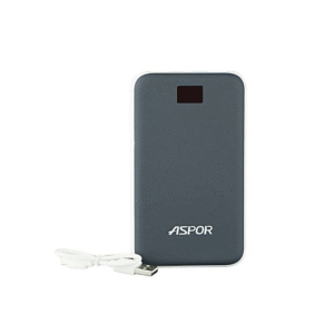 ASPOR INTELLIGENT OUTPUT 12000MAH POWER BANK A38_ BLACK - Image 1