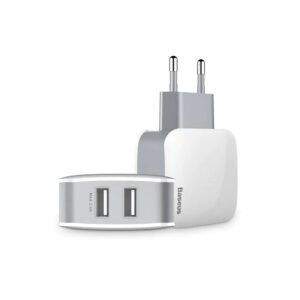 Baseus Letour Dual U Charger (EU)+3in1 cable (Apple+Micro+Type-C) - Image 1