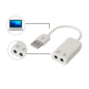 External USB 2.0 Audio Sound Card Adapter - Image 2