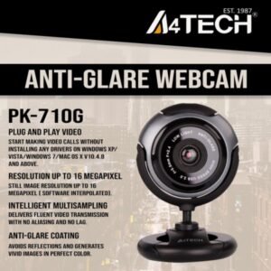 A4Tech Anti-Glare Webcam Grey (PK-710G) - Image 3