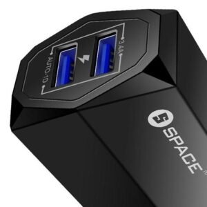 Space Dual Port Usb 3.4A Wall Charger WC-115 - Image 2