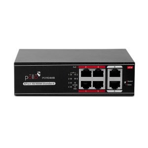 Pollo PO1104MB 10/100 Mbps 6-Port PoE Network Switch - Image 1