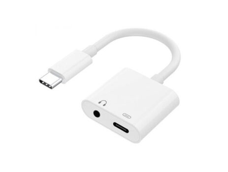 Type c to 3.5 mm jack and charging cable