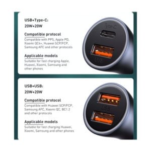 Baseus QC 4.0 Dual USB Phone Charger