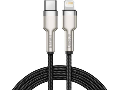 Baseus Cafule Series Metal Data Cable Type-C to iP PD 20W 0.25m Black