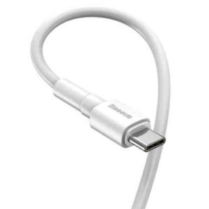 Baseus Mini White Cable USB For Type C 3A 1m - Image 3
