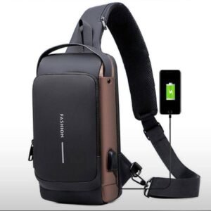 Anti Theft Sling Bag with USB Charging