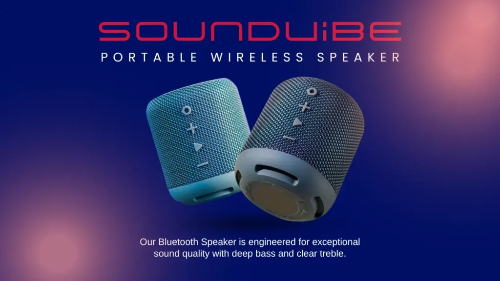 Our Bluetooth Speaker is engineered for exceptional sound quality with deep bass and clear treble