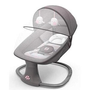 Mastela 3-in-1 Multi-Functional Baby Bassinet Swing – Grey - Image 2