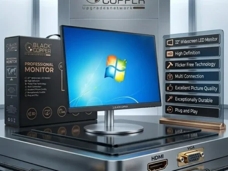 BlackCopper 22 Inch LED Monitor Front View