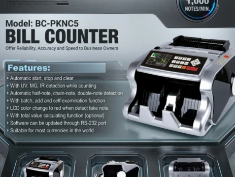 BlackCopper Cash Counting Machine Front View