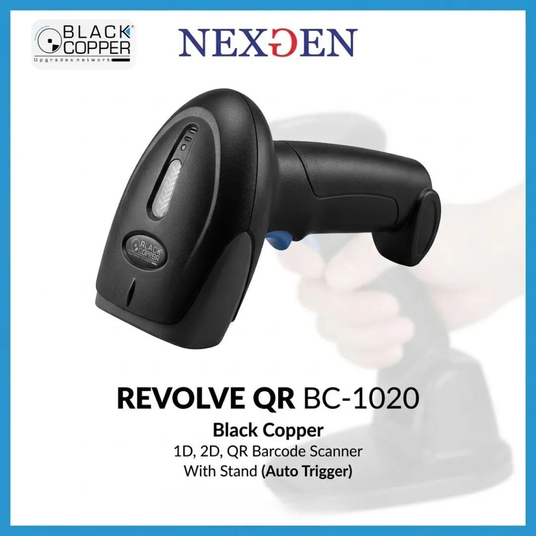BlackCopper QR Barcode Scaner Front View