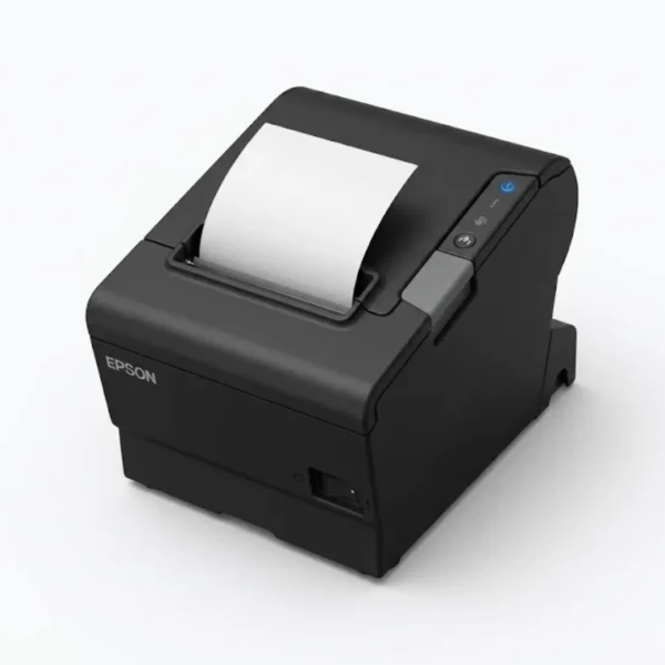 Side profile of receipt printer