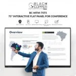 BlackCopper 75 INCH Interactive Screen Front