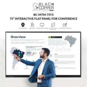 BlackCopper 75 INCH Interactive Screen Front