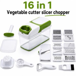 16 in 1 Vegetable cutter slicer chopper Multifunctional