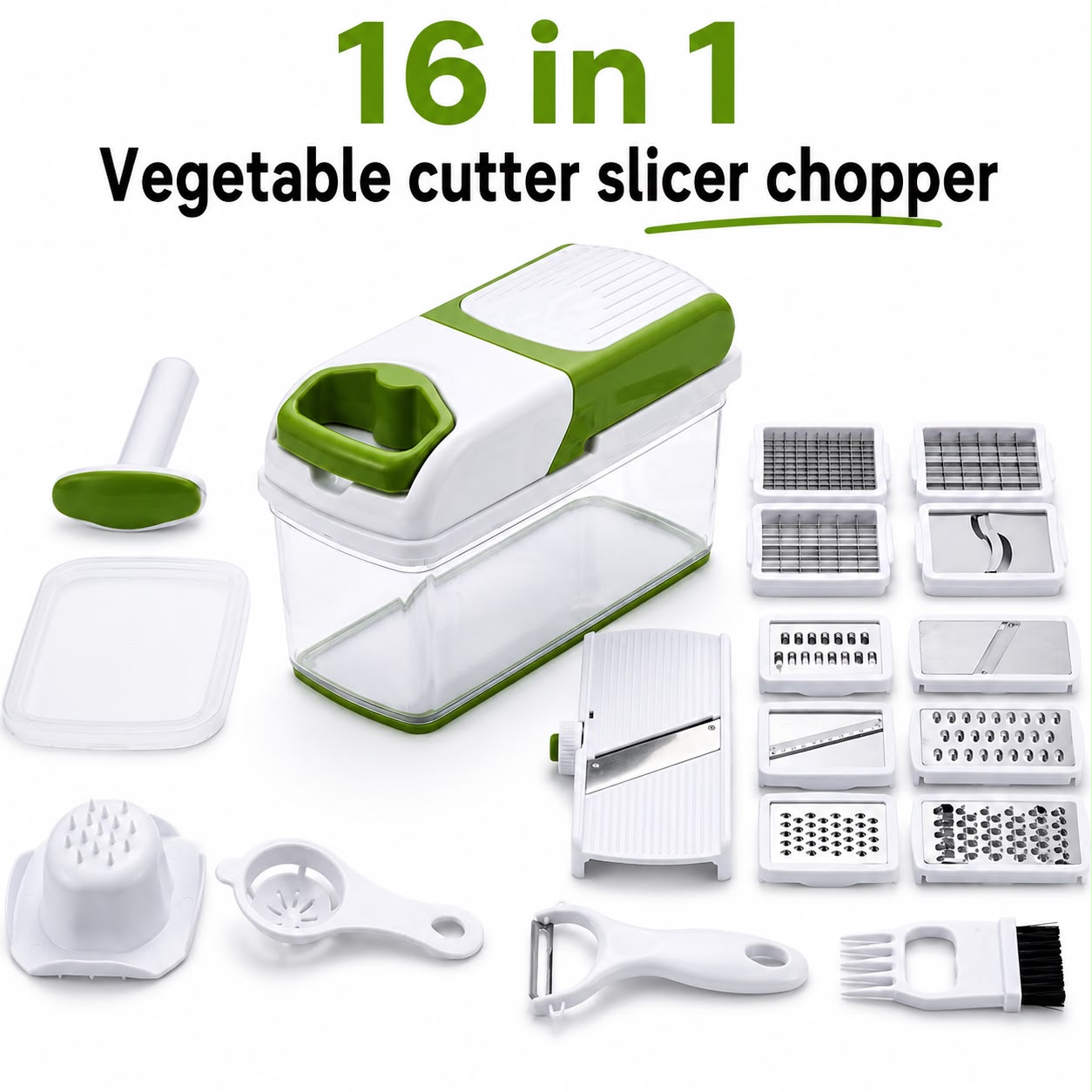 16 in 1 Vegetable cutter slicer chopper Multifunctional