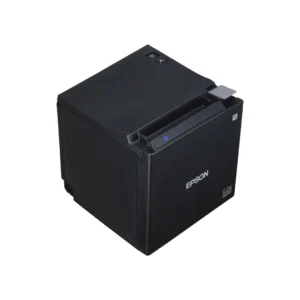 Epson TM-m30II thermal POS receipt printer front view in black