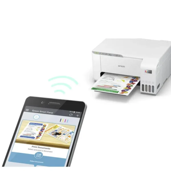 Epson EcoTank L3256 open scanner bed flatbed layout