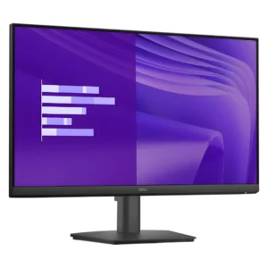 Side profile showing adjustable tilt angles on a desktop IPS Monitor setup