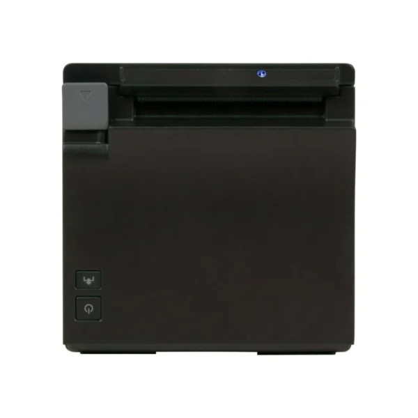 Complete box contents of Epson TM-m30II printer including adapter and guides