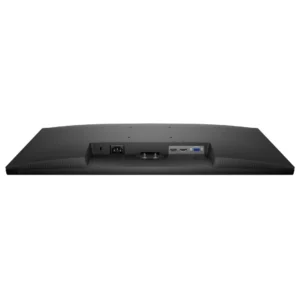 Widescreen flat panel operating spreadsheets cleanly under bright corporate office illumination
