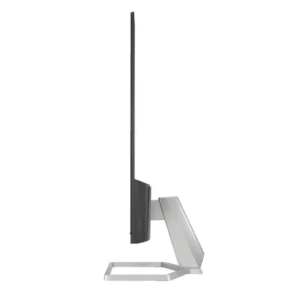 Unboxed retail contents showing power adapter block and HDMI line next to an FHD Monitor stand