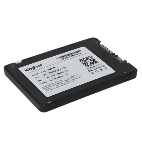 58kingfast-f10-128gb-ssd-front Front face layout view of the 2.5 inch internal KingFast SSD 128GB drive housing