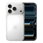 Front face dynamic view of the titanium finished Apple IPHONE 17 PRO MAX showing the 6.9 inch OLED display