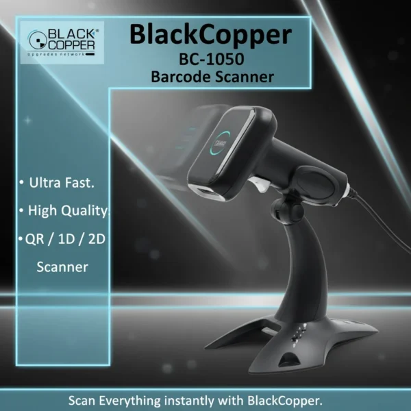 BlackCopper BC-1050 high-speed 2D and QR barcode scanner