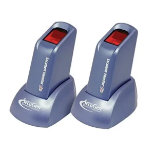 SecuGen Hamster Plus biometric scanner in office environment