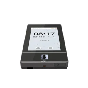 SenseFace 7A touch screen biometric terminal installed on wall