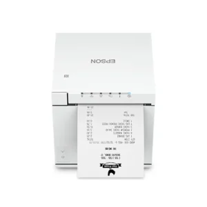 Rear connectivity interface panel of Epson TM-m30III thermal printer showing USB-C