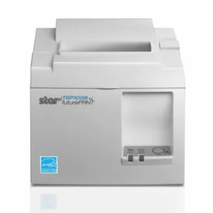 Rear connection panel of Star Micronics TSP100III thermal printer