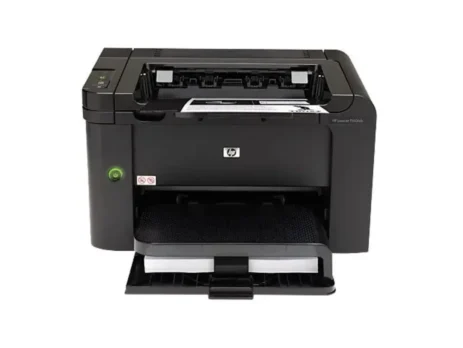 HP LaserJet P1606dn monochrome laser printer front view