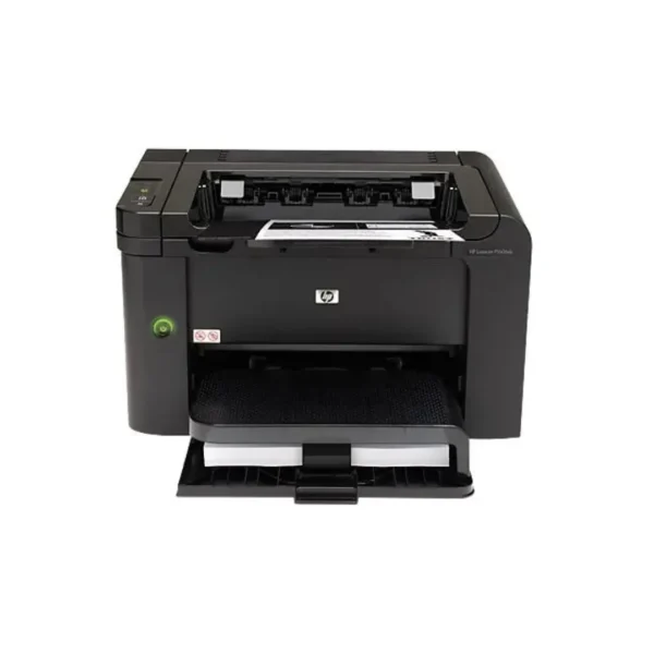 HP LaserJet P1606dn Front View HP LaserJet P1606dn monochrome laser printer front view