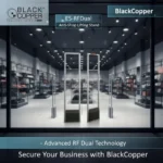 BlackCopper E5-RFDual EAS security gate front view