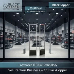 BlackCopper E5-RFDual EAS security gate front view