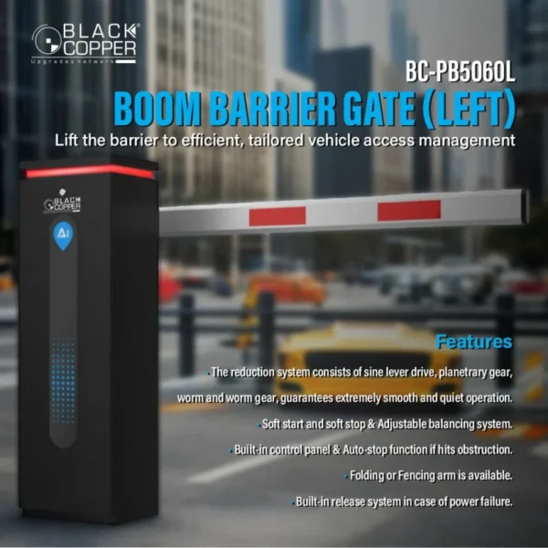 Black Copper BC-PB5060L Left Boom Barrier Black Copper BC-PB5060L boom barrier gate left
