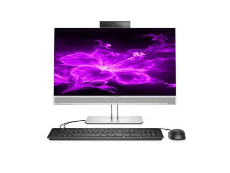 HP EliteOne 800 G3 24 inch All-in-One PC front view showing Full HD display and stand