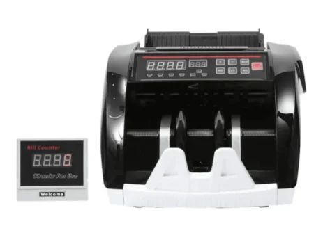 NewWave NW-2830 cash counting machine with external display and digital control panel