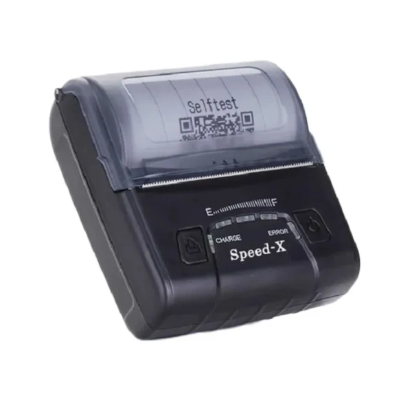 Speed-X BT600M portable printer held in hand printing mobile delivery receipt