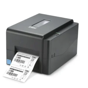 TSC TE244 4-inch desktop Barcode Label Printer front angle perspective view