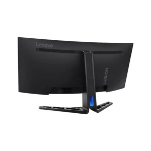 Connectivity ports on Lenovo Legion R34w-30 including HDMI 2.1 and DisplayPort 1.4