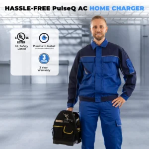 Heavy duty 5 meter Type 2 charging cable and plug on TOPDON Pulse Q ev car charger