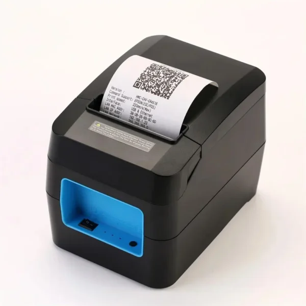 Speed-X SP-90A thermal receipt printer placed on retail POS checkout counter