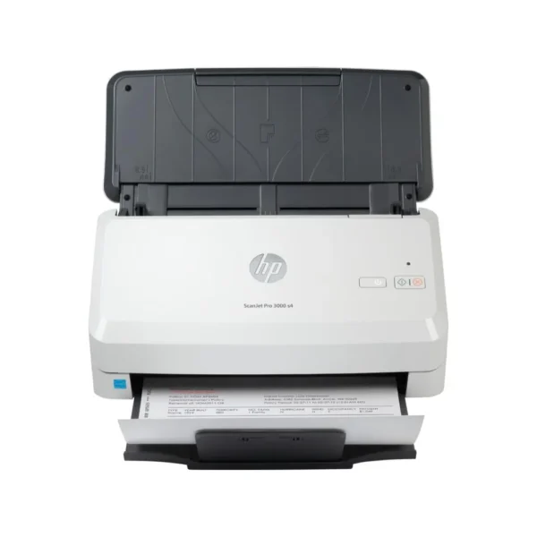HP ScanJet Pro 3000 s4 Document Scanner front view on office desk